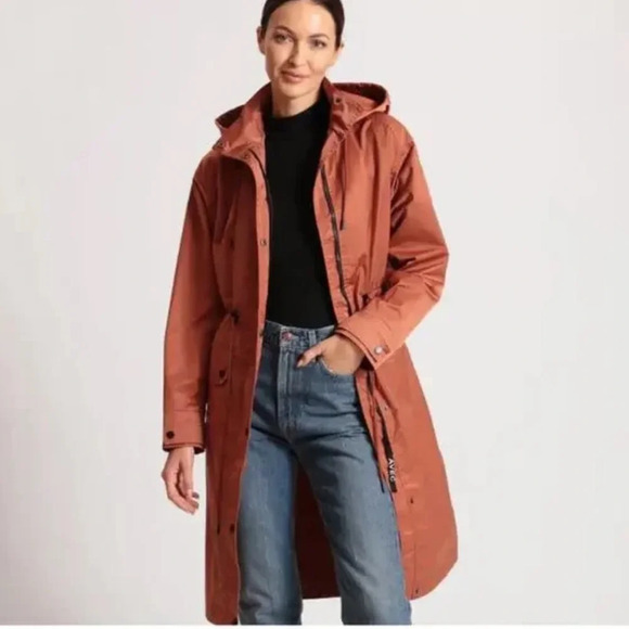 Avec Les Filles Jackets & Blazers - Avec Les Filles Oversize Water Resistant Rain Coat NWT size large rust